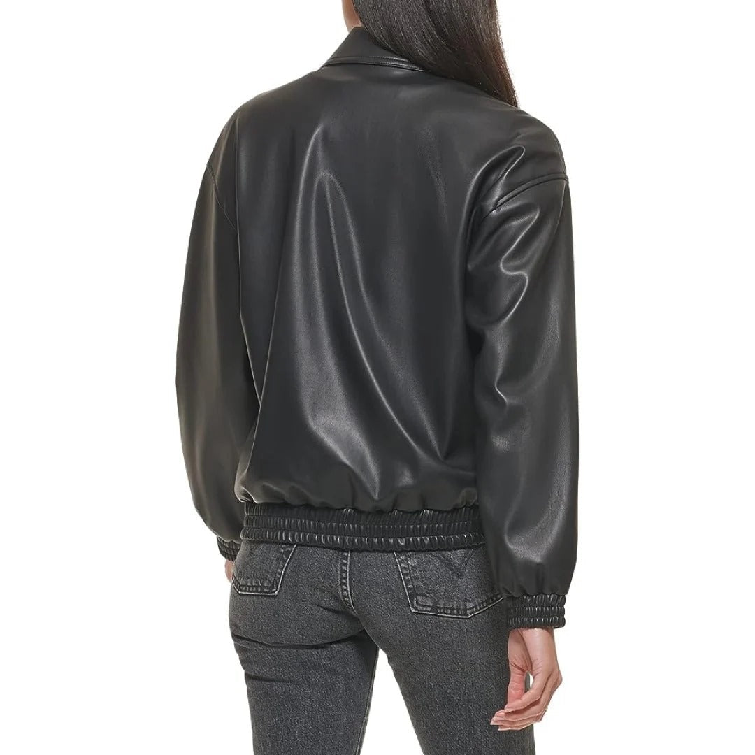 100% Genuine Leather Jacket With Snap Button CloserHavenhide