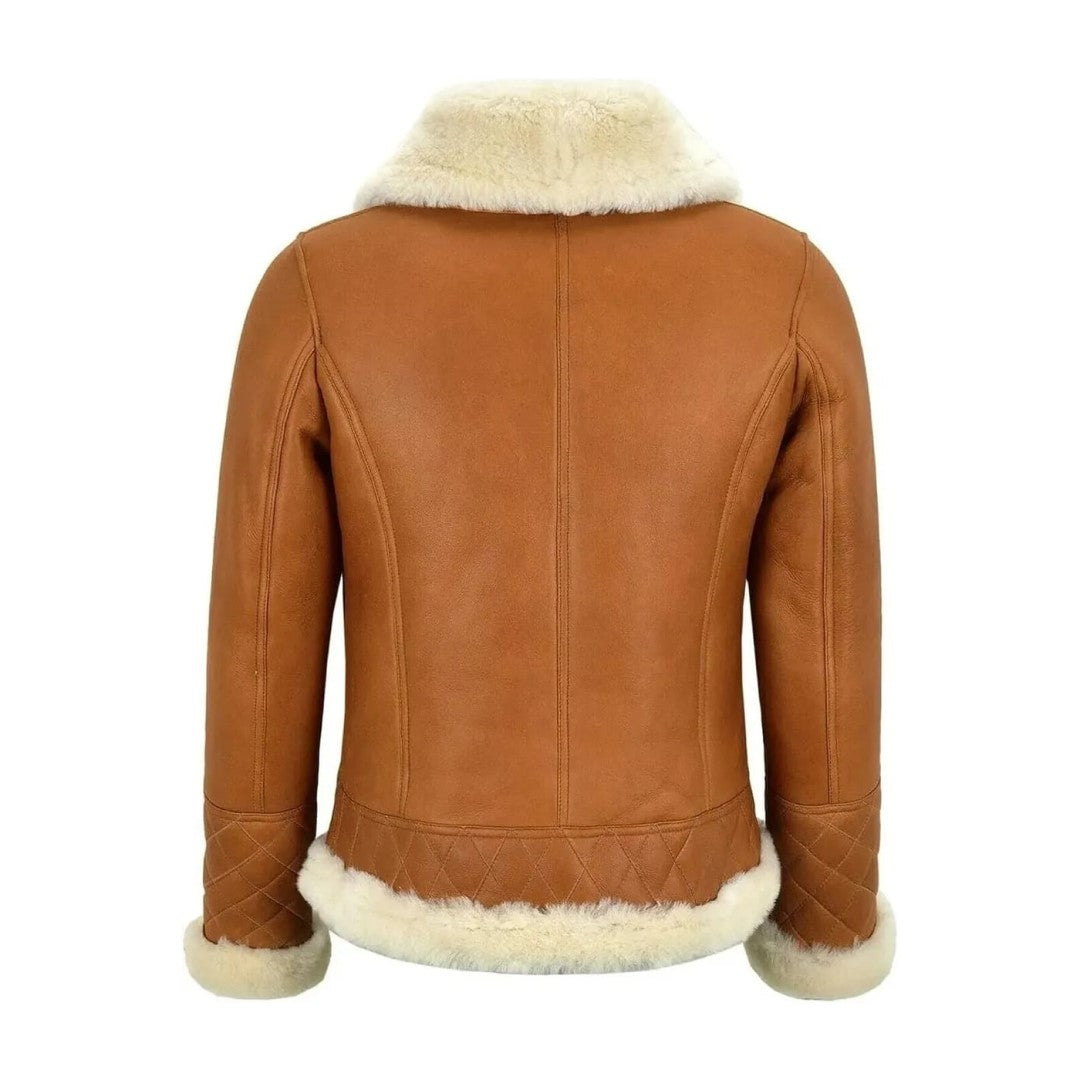 Inner Furr Jacket For Women In Mustard