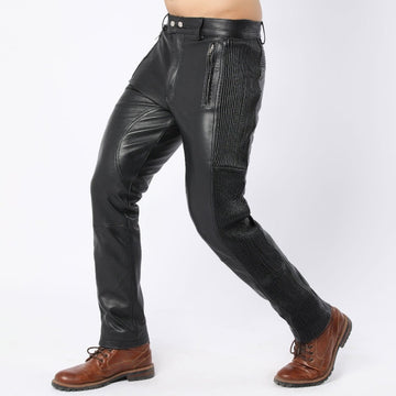 Side & Back Lined Men's Sheep Leather Pants