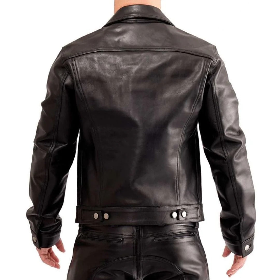 Pure Sheep Leather Shirts For Men