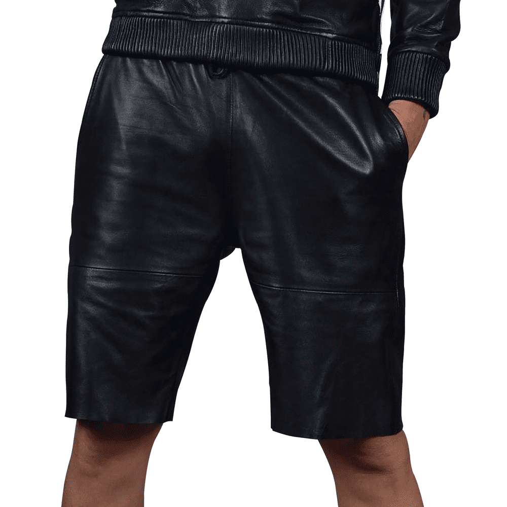 Mens Sheep Leather Shorts