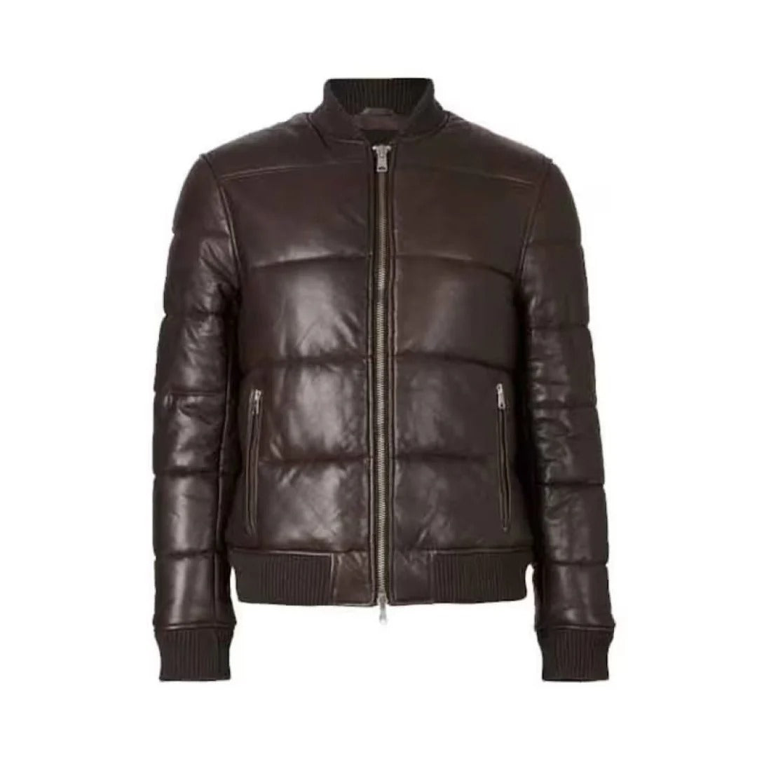 Lamb Skin Leather Biker Jacket For Men's