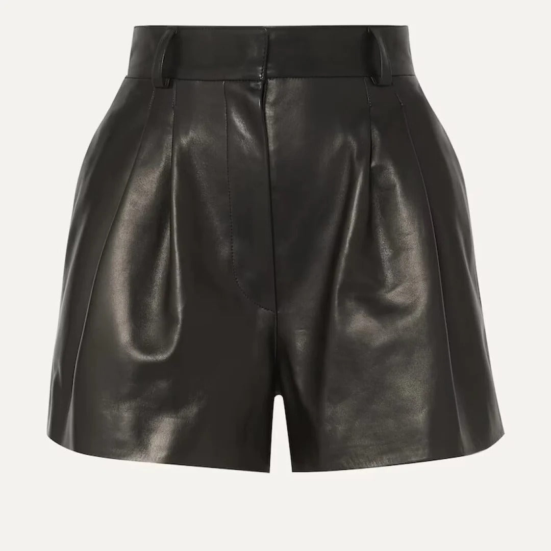 Biker Style Pure Leather Shorts For WomenHavenhide