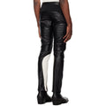 Black And White Biker Style Leather PantsHavenhide