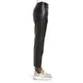 Black Straight - Leg Leather Trousers For WomenHavenhide