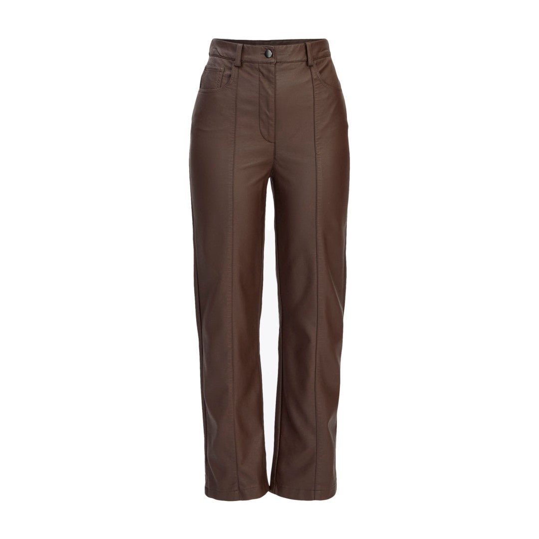 Brown Leather Trouser For WomenHavenhide