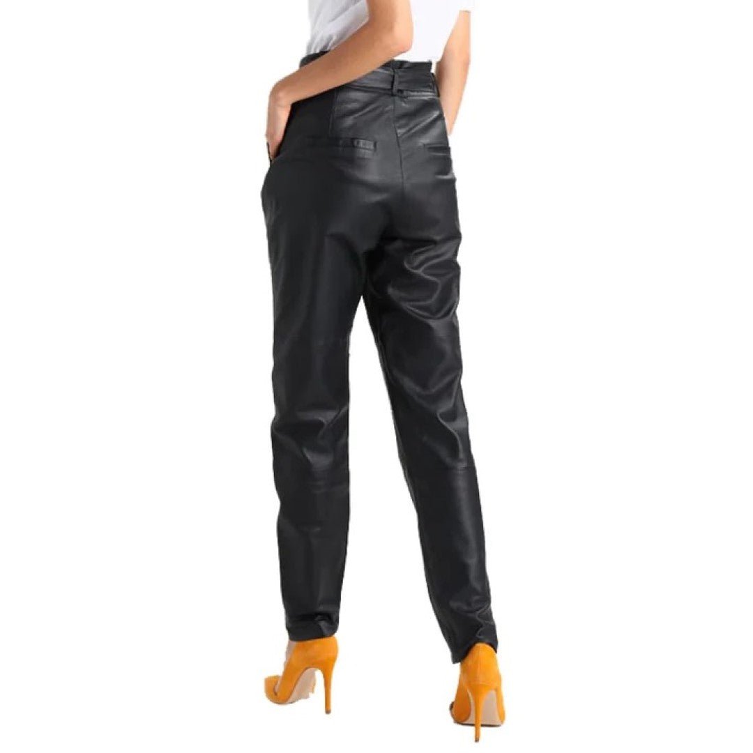 Buckle Closer Stylish Leather Pants For WomenHavenhide