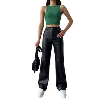 Cargo Style Leather Pants For WomenHavenhide