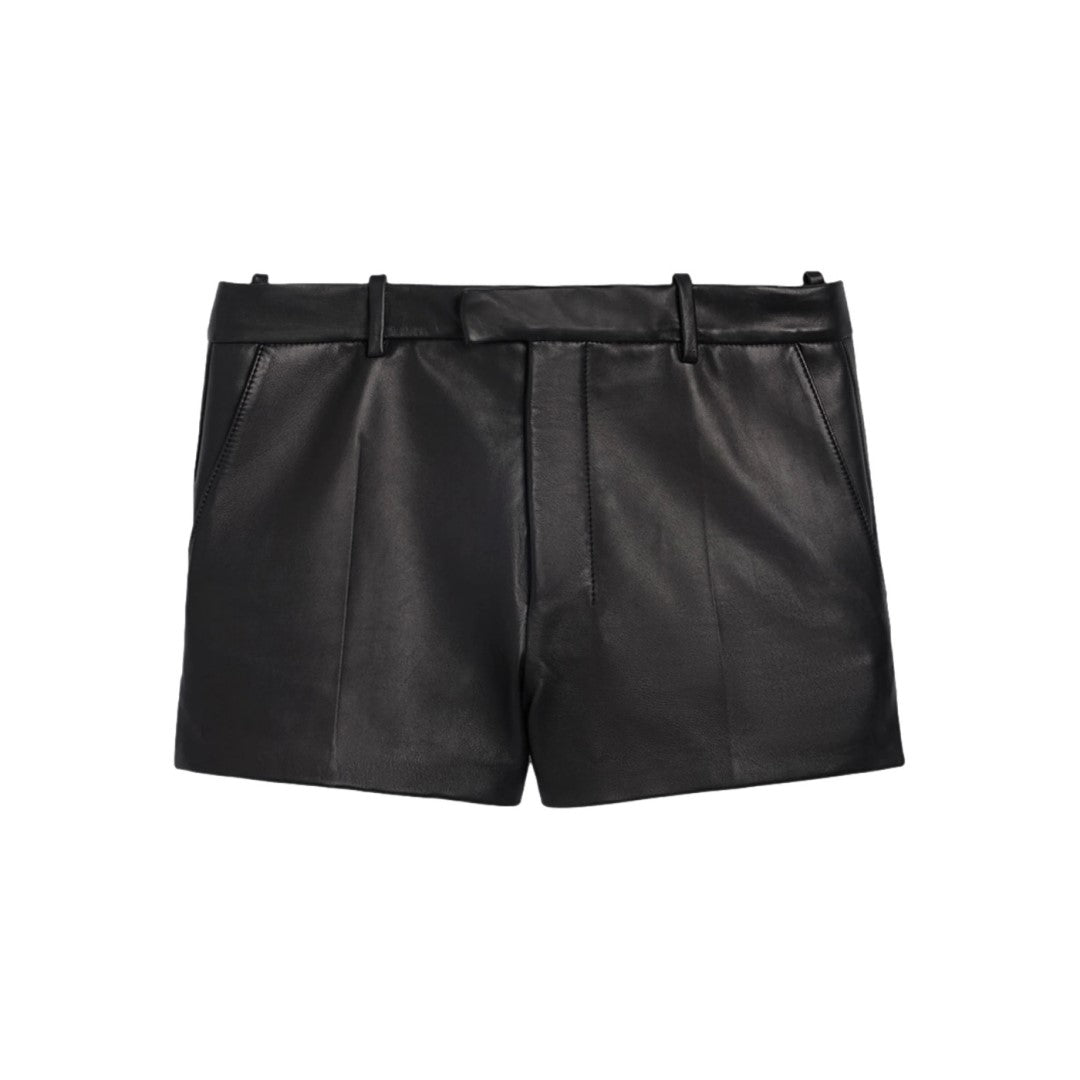 Flap Closer Leather Shorts For WomenHavenhide