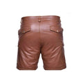 Genuine Leather Shorts For Men BrownHavenhide