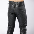 Lambskin Leather Quilted Pants With Full Back Zipper - Biker TrouserHavenhide