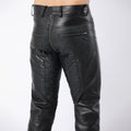 Lambskin Leather Quilted Pants With Full Back Zipper - Biker TrouserHavenhide